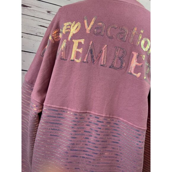 Disney Vacation Club Spirit Jersey Mickey Mouse Sweatshirt Sequins Large 2022 - Picture 11 of 12
